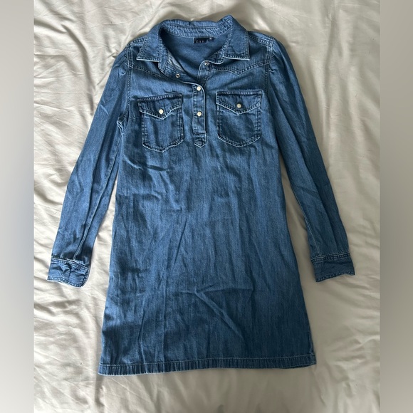 GAP Western Denim Mini Dress - Picture 4 of 10
